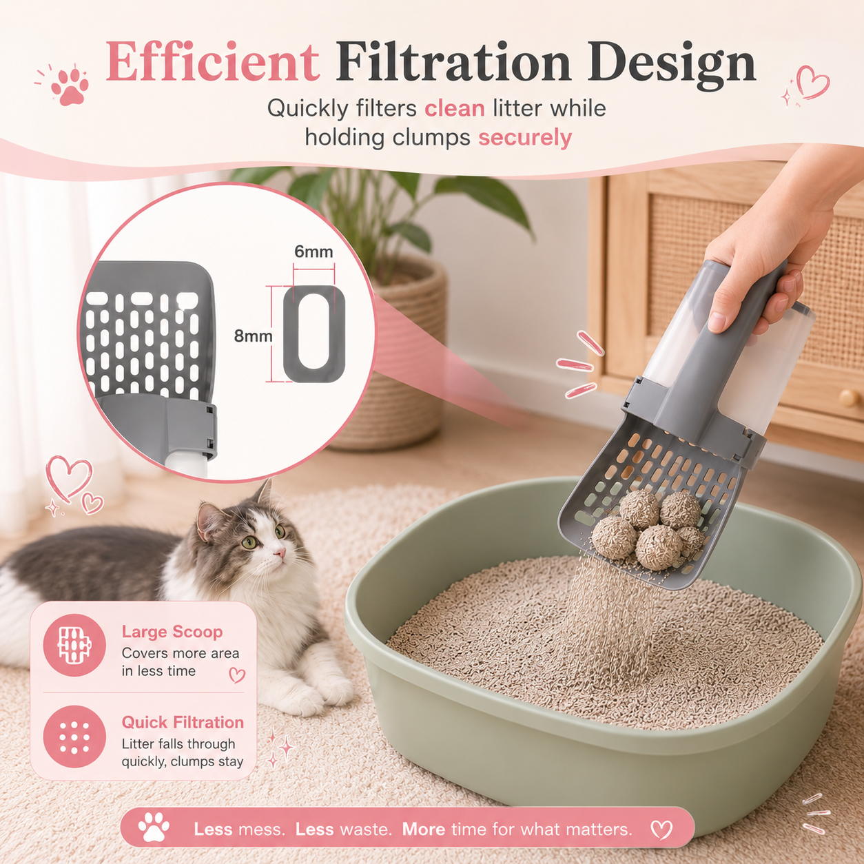 🐾 The Mess-Free Cat Litter Scoop — Scoop, Bag & Toss!