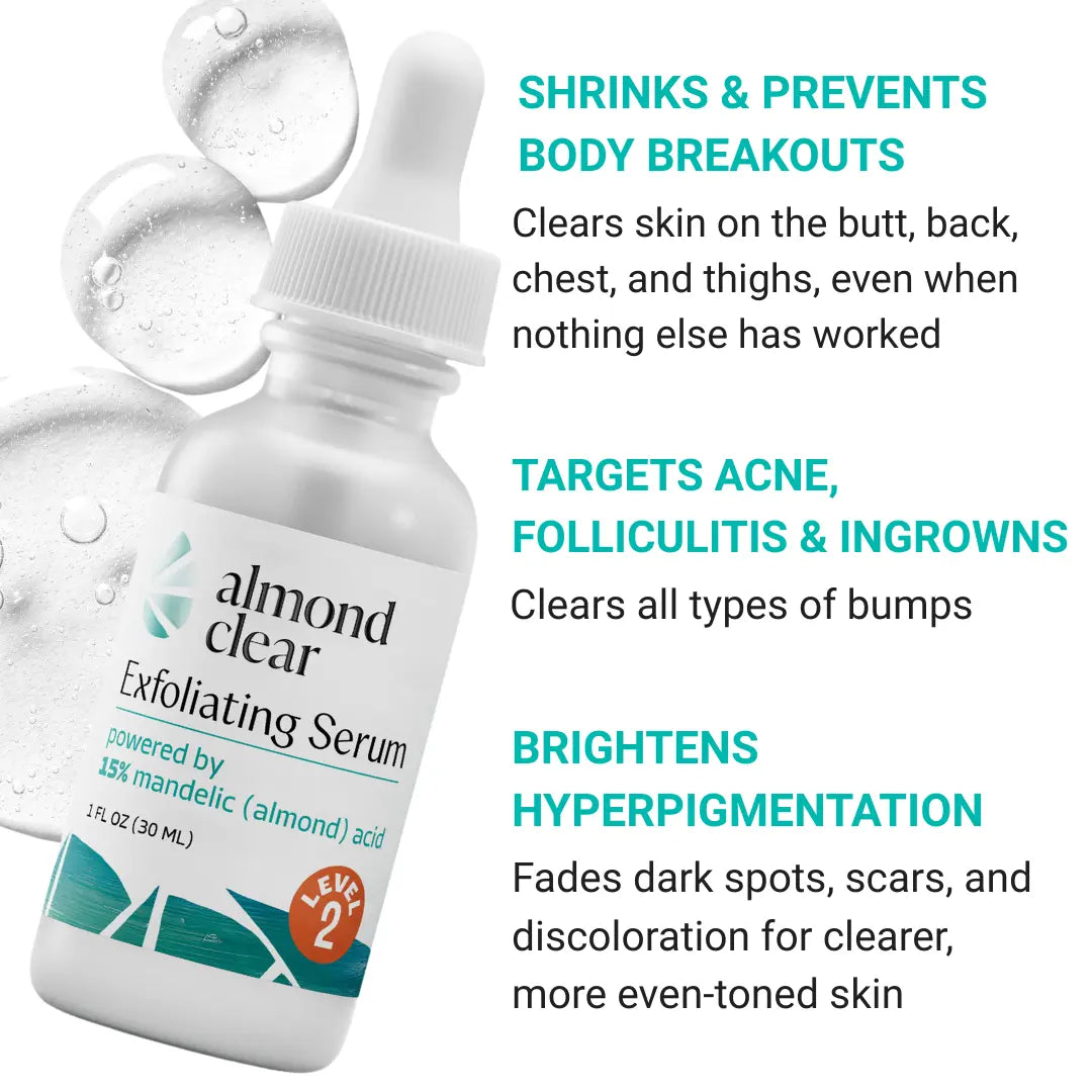 Almond Clear Level 2 Mandelic Acid Serum – Body Acne & Folliculitis Treatment