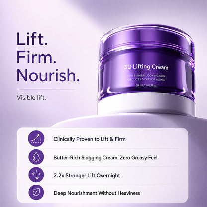 ✨ 3D Lifting Night Cream | Firm, Lift & Smooth Skin While You Sleep 🌙
