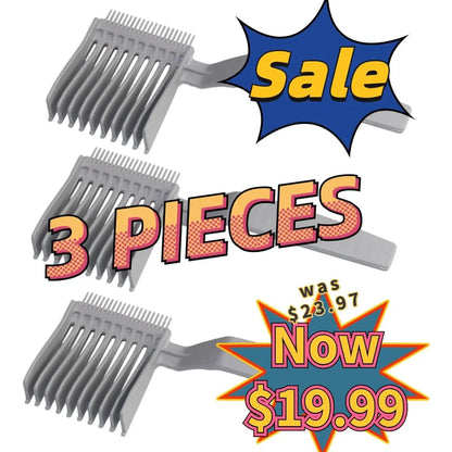 3PCS Men's Barber Fade Combs – Precision Haircutting Tools for Professional Barbers & Home Use