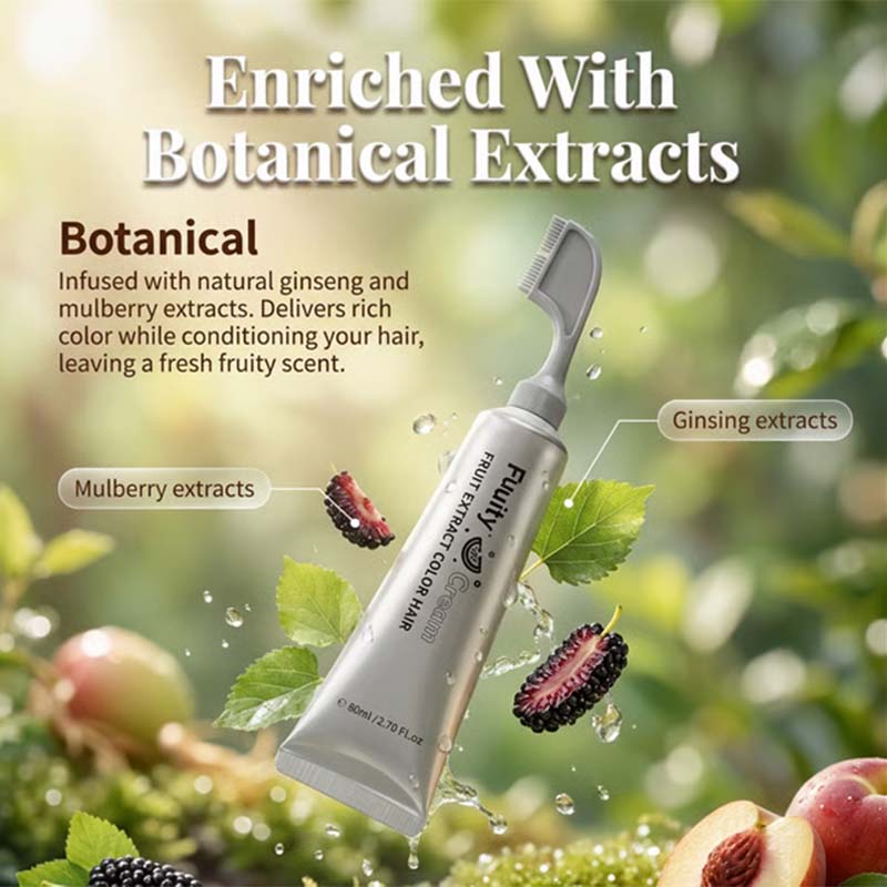 ✨Fruit Hair Dye Cream, Covers Gray & Nourishes