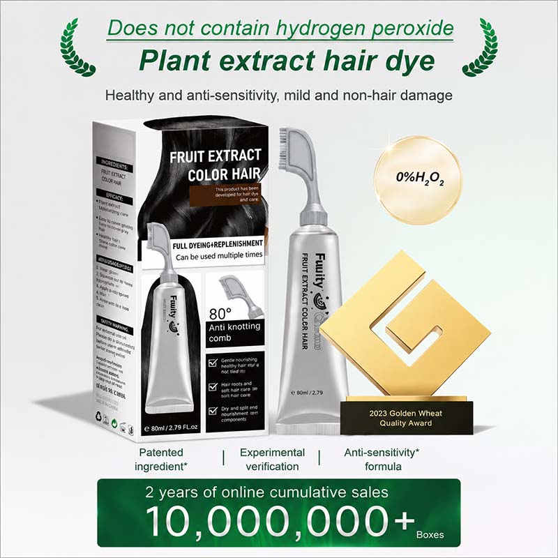 ✨Fruit Hair Dye Cream, Covers Gray & Nourishes