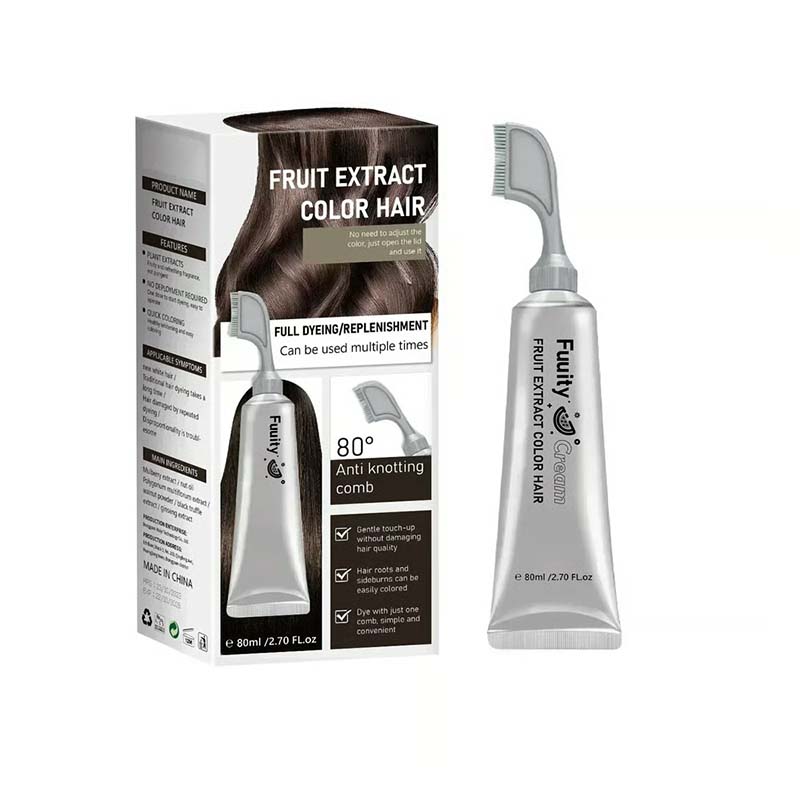 ✨Fruit Hair Dye Cream, Covers Gray & Nourishes