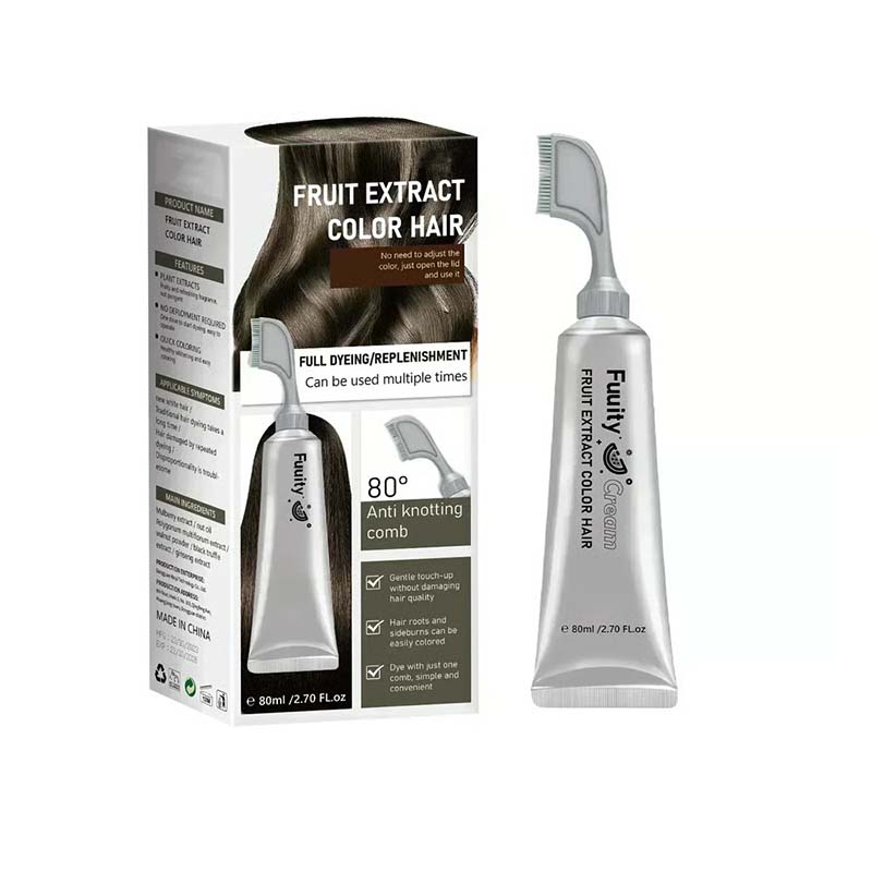 ✨Fruit Hair Dye Cream, Covers Gray & Nourishes