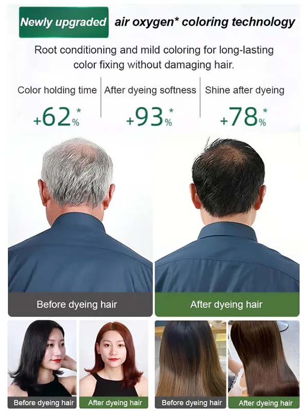 ✨Fruit Hair Dye Cream, Covers Gray & Nourishes