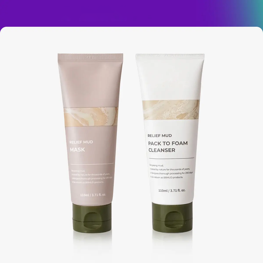 ✨ Set de Mascarilla de Barro y Limpiador para Puntos Negros – Dúo de Piel de Cristal Limpiador de Poros