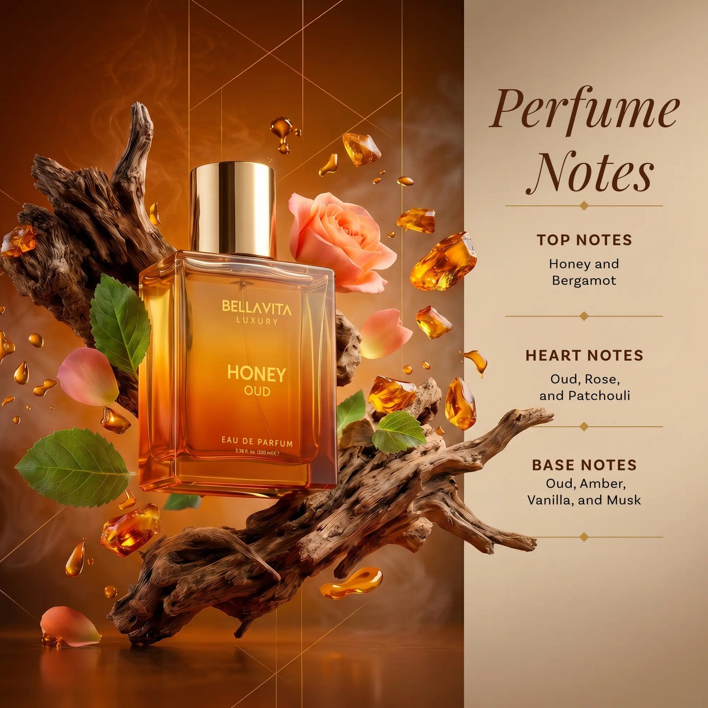 Bella Vita Luxury Honey Oud Eau de Parfum 3.4 fl oz
