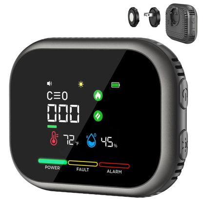 VASAIKO 6-in-1 Gas Leak & Temp Detector – Portable Plug & Play Alarm