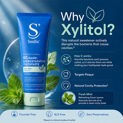Strengthen Enamel, Reduce Sensitivity & Enjoy Long-Lasting Fresh Breath — Without Fluoride.