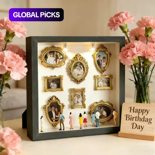 Caja de siluetas de mini museo DIY – Vitrina con marco de sombras personalizada