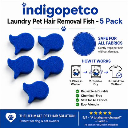 Indigopetco Laundry Pet Hair Removal Fish - 5 Pack