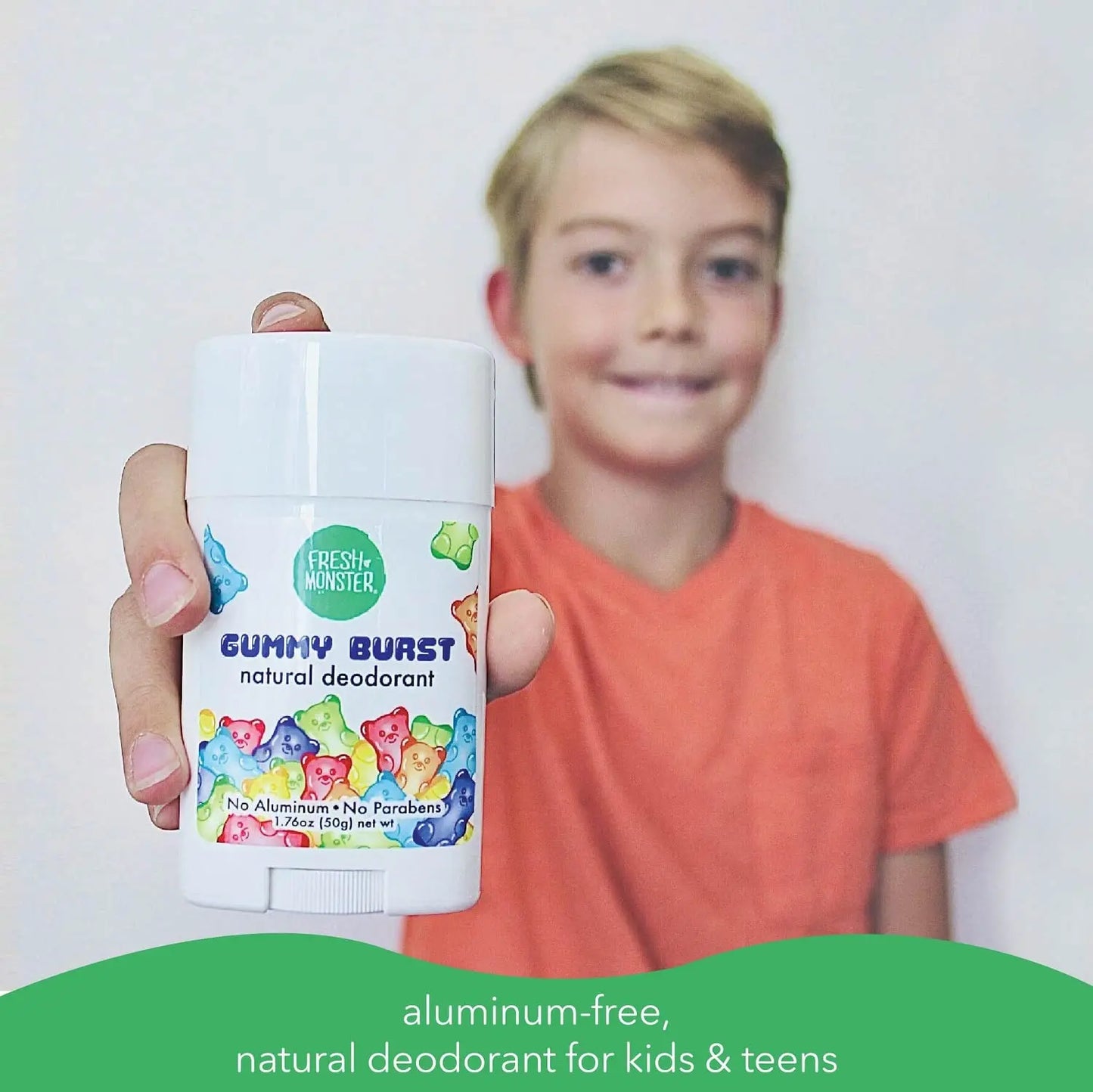 Fresh Monster Gummy Burst Natural Deodorant – Aluminum-Free Deodorant for Kids & Teens