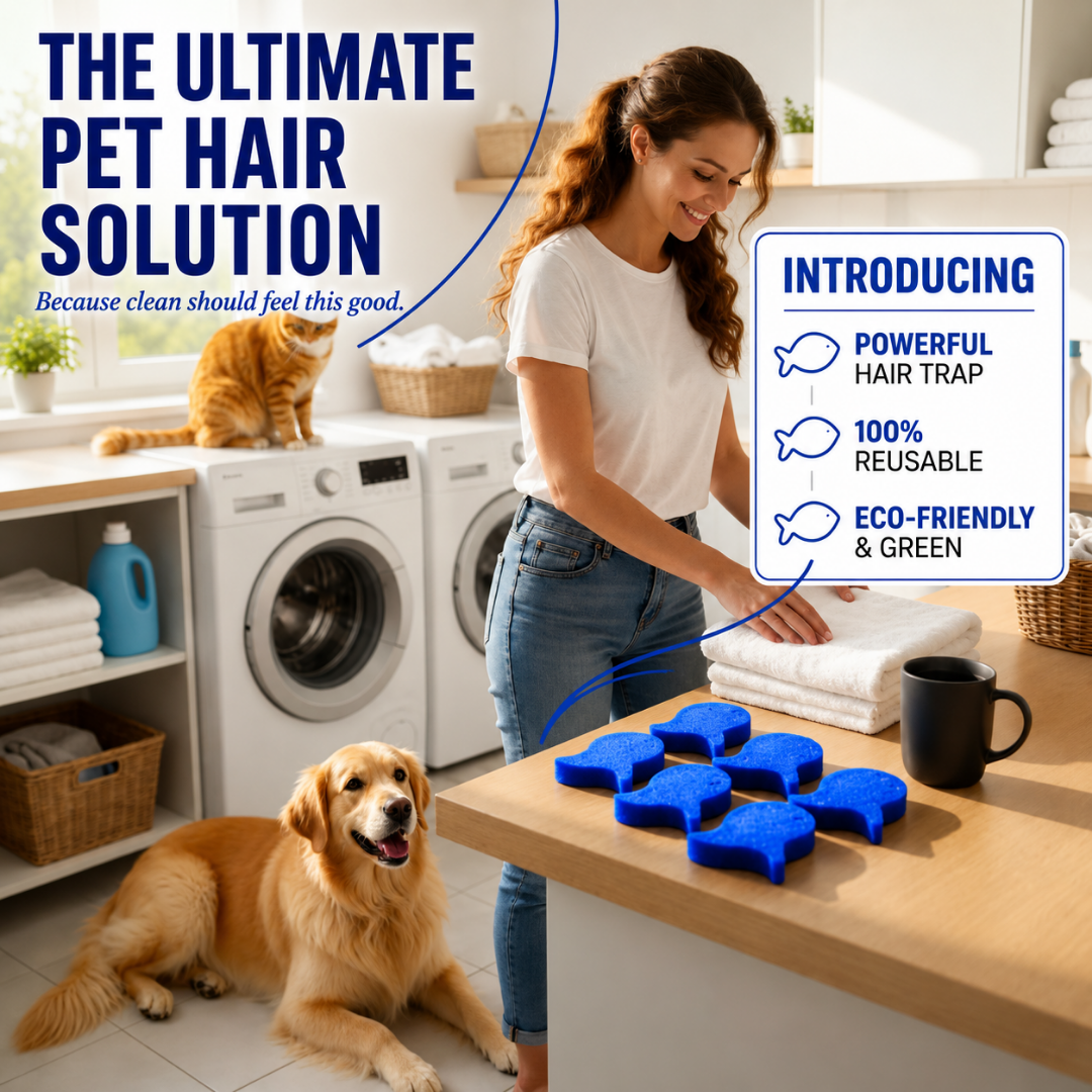 Indigopetco Laundry Pet Hair Removal Fish - 5 Pack