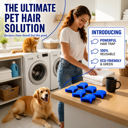 Indigopetco Laundry Pet Hair Removal Fish - 5 Pack