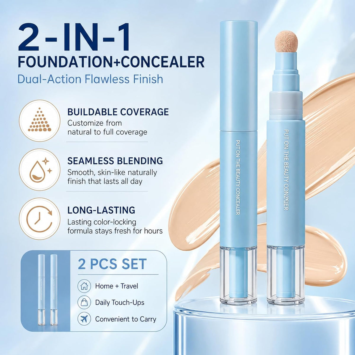 Dual-effect Concealer & Foundation Eye Concealer