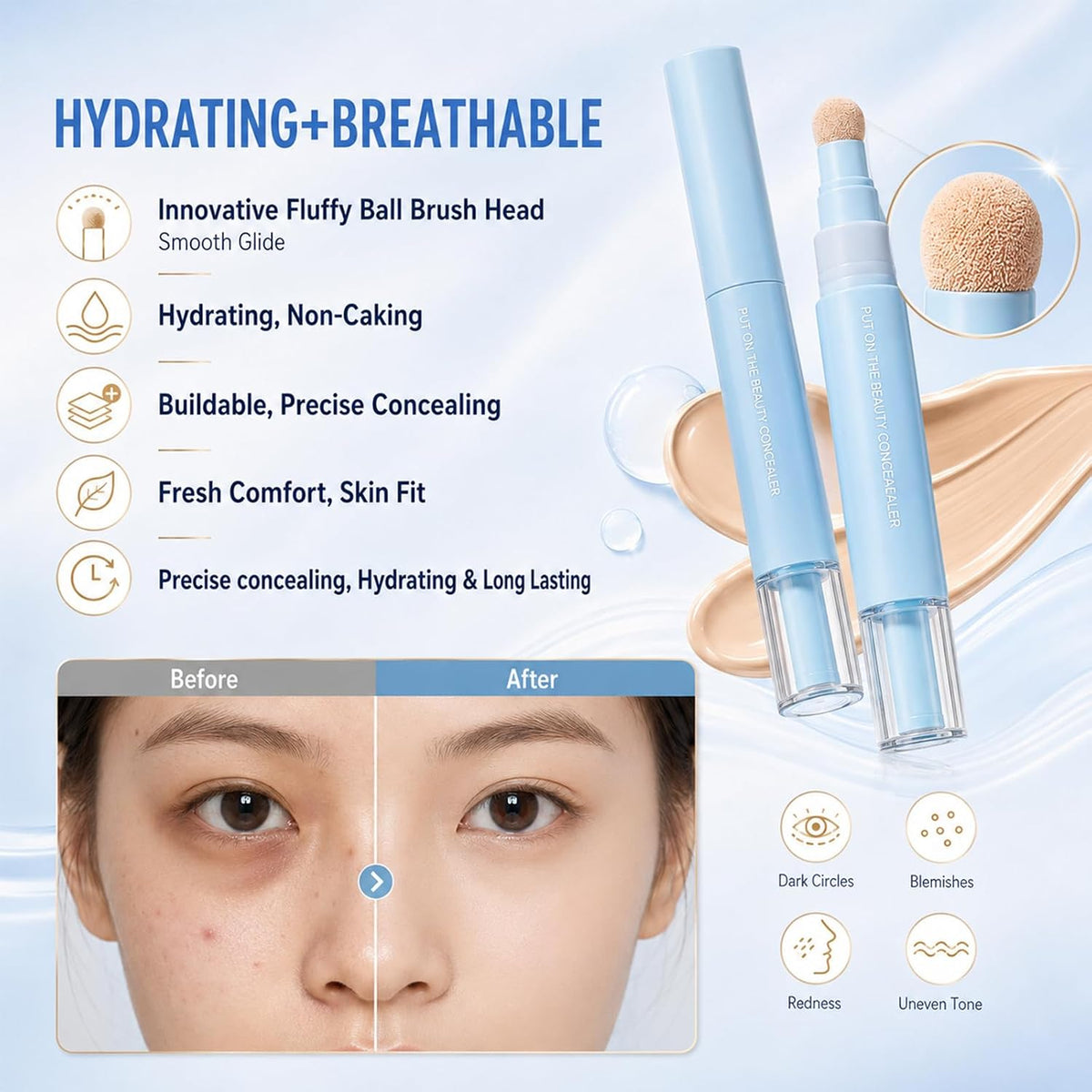 Dual-effect Concealer & Foundation Eye Concealer