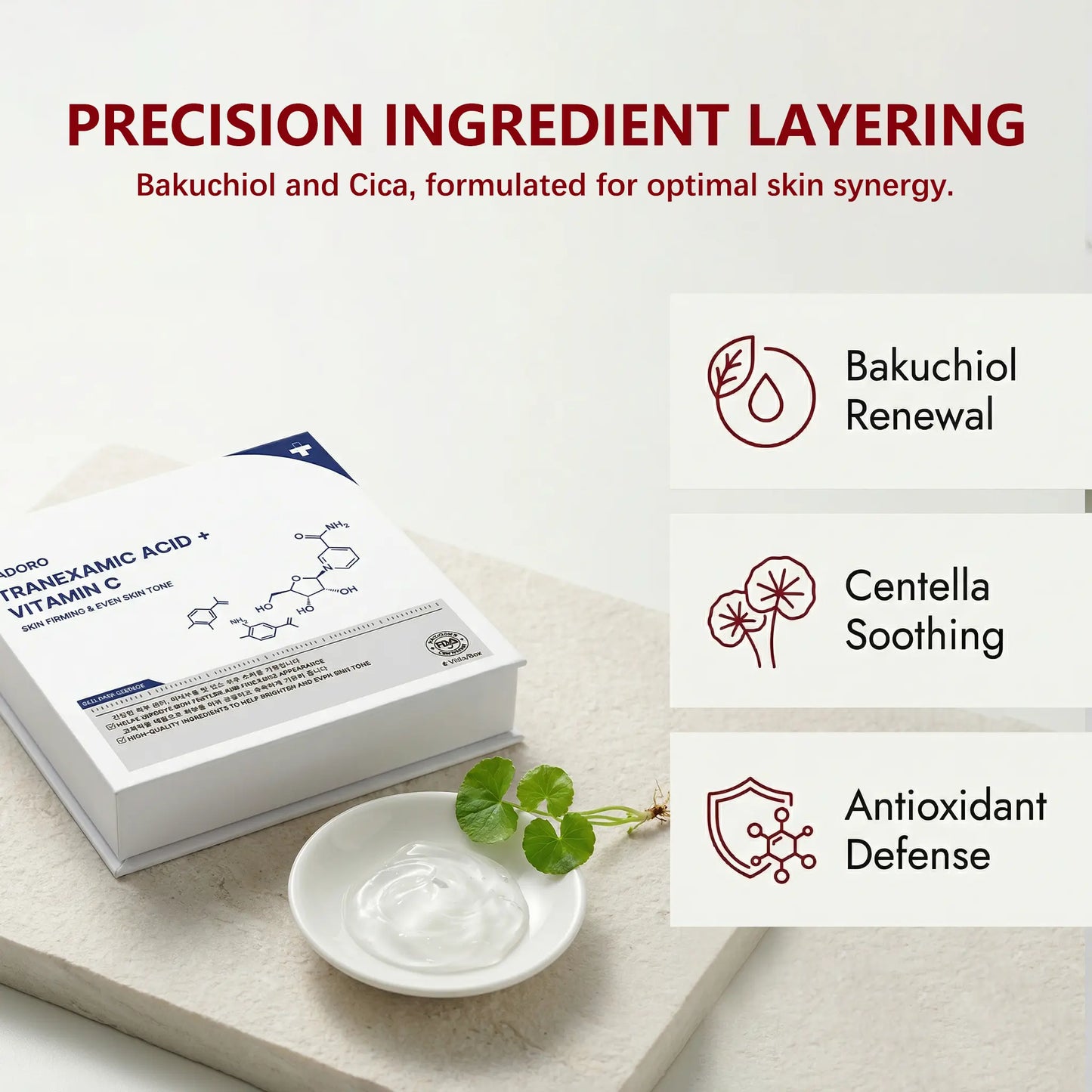 PADORO Tranexamic Acid + Vitamin C Serum Kit - 6 Vials
