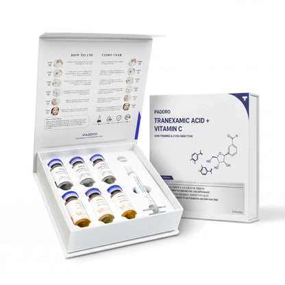 PADORO Tranexamic Acid + Vitamin C Serum Kit - 6 Vials