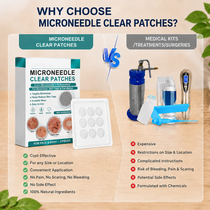 ✨ 2-in-1 Microneedle & Hydrocolloid Patches for Acne & Blemishes | Targeted Face & Body Spot Care