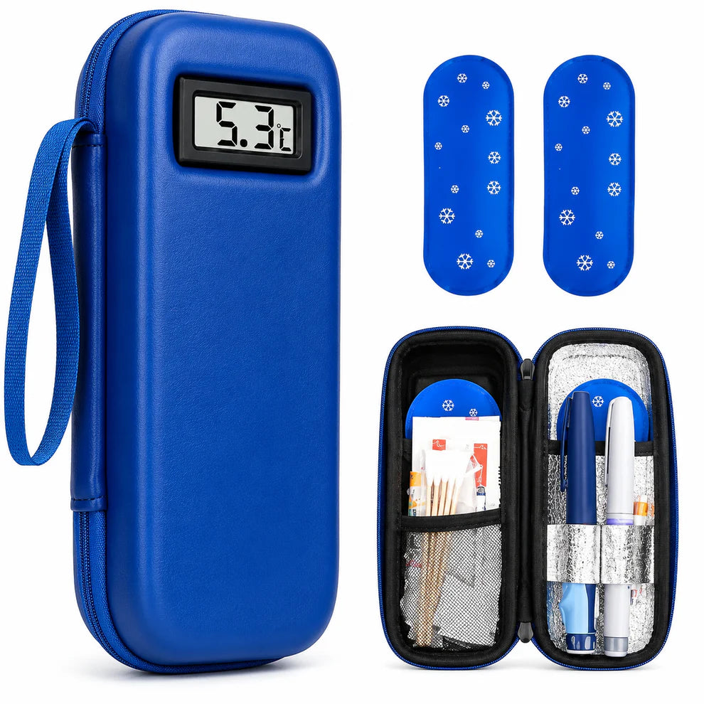 Smart Temperature-Display Medication Cooling Case