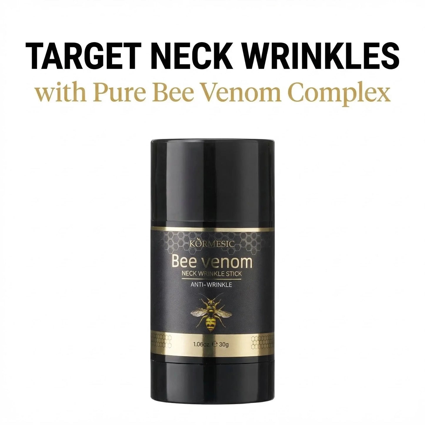 KORMESIC Bee Venom Neck Wrinkle Stick – Anti-Wrinkle Firming Stick