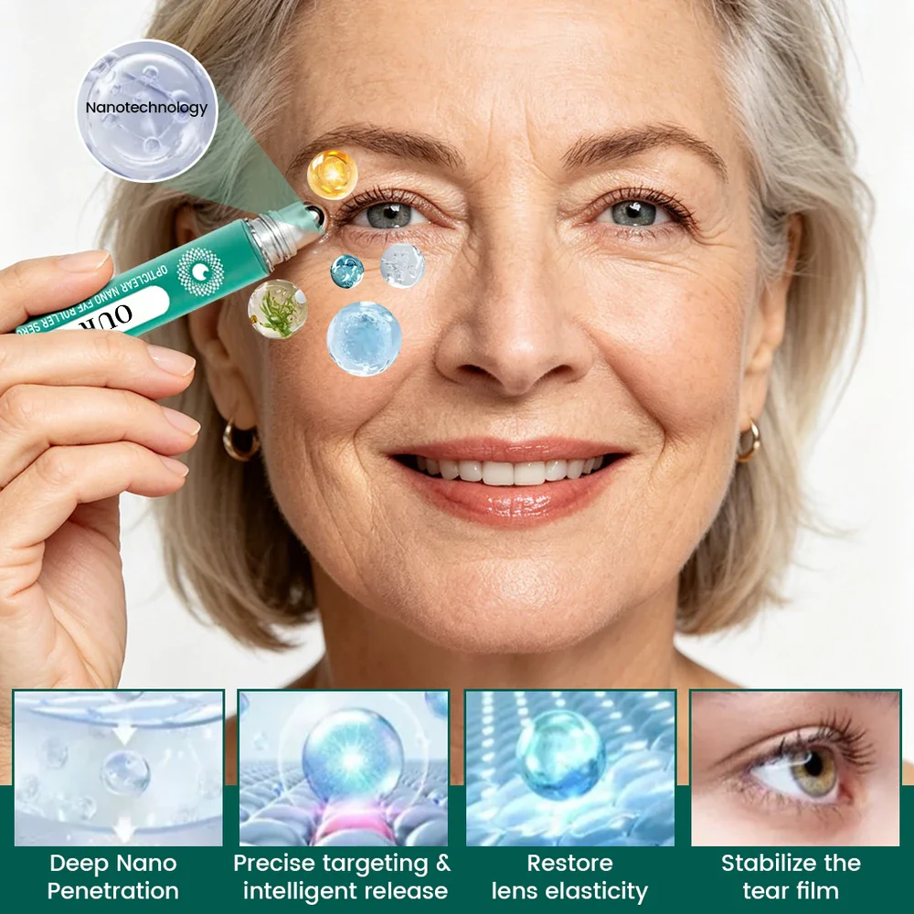 ✨ Cooling Nano Eye Roller Serum | Brighten, Smooth & Refresh Tired-Looking Eyes