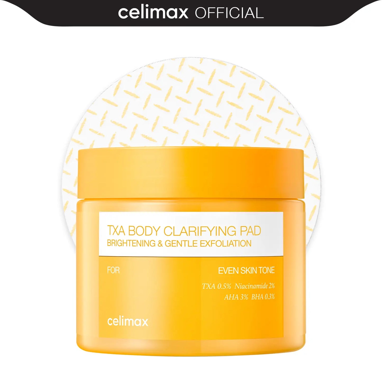 celimax TXA Body Clarifying Pad – Brightening & Gentle Exfoliation