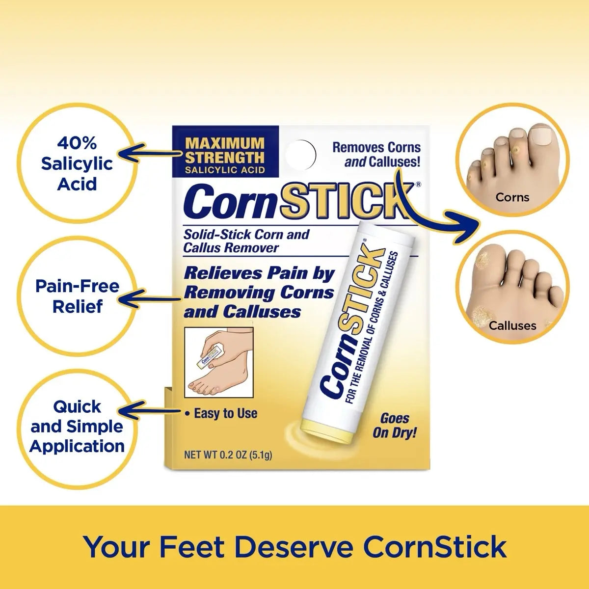 CornStick Maximum Strength Corn and Callus Remover