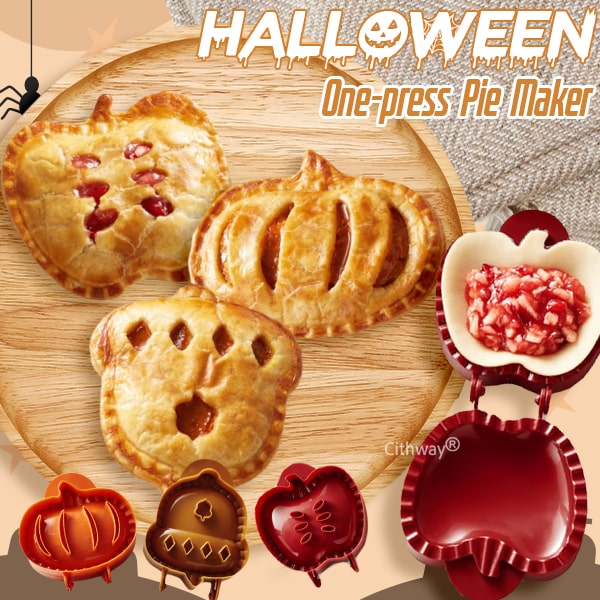 Cithway Halloween One-Press Hand Pie Maker – 3 Style Selections