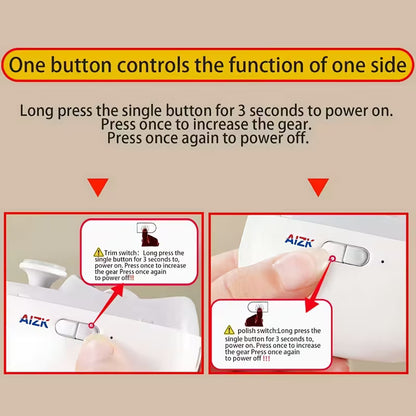 Electric Nail Clipper – 2-in-1 Trimming & Polishing with LED Light