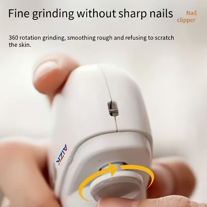 Electric Nail Clipper – 2-in-1 Trimming & Polishing with LED Light