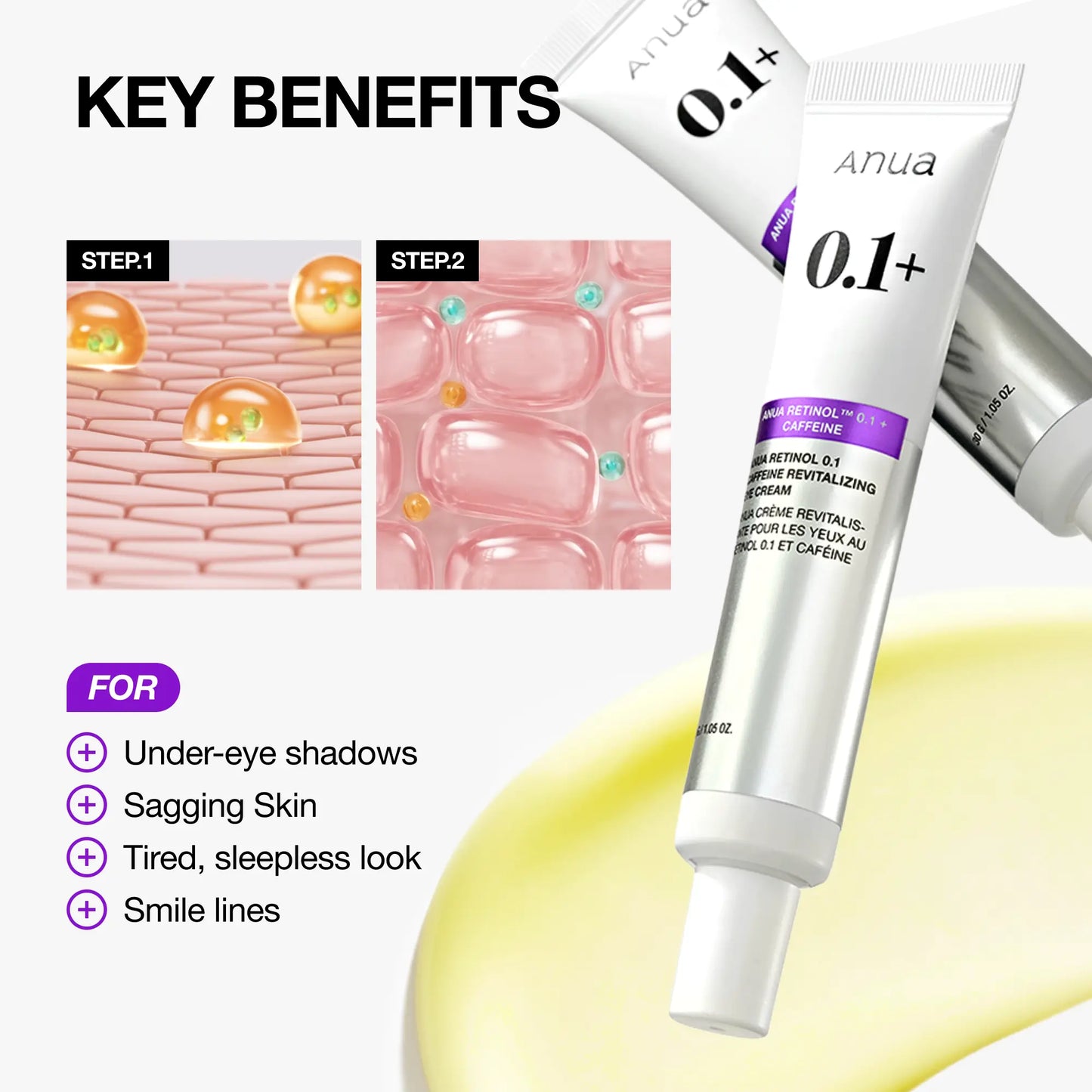 ✨ Complete Eye Revival Duo — Retinol Eye Cream + Berry Eye Patches for Smoother, Brighter-Looking Eyes