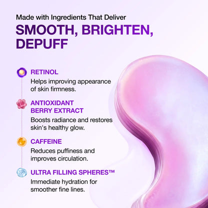 ✨ Complete Eye Revival Duo — Retinol Eye Cream + Berry Eye Patches for Smoother, Brighter-Looking Eyes