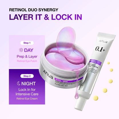 ✨ Complete Eye Revival Duo — Retinol Eye Cream + Berry Eye Patches for Smoother, Brighter-Looking Eyes