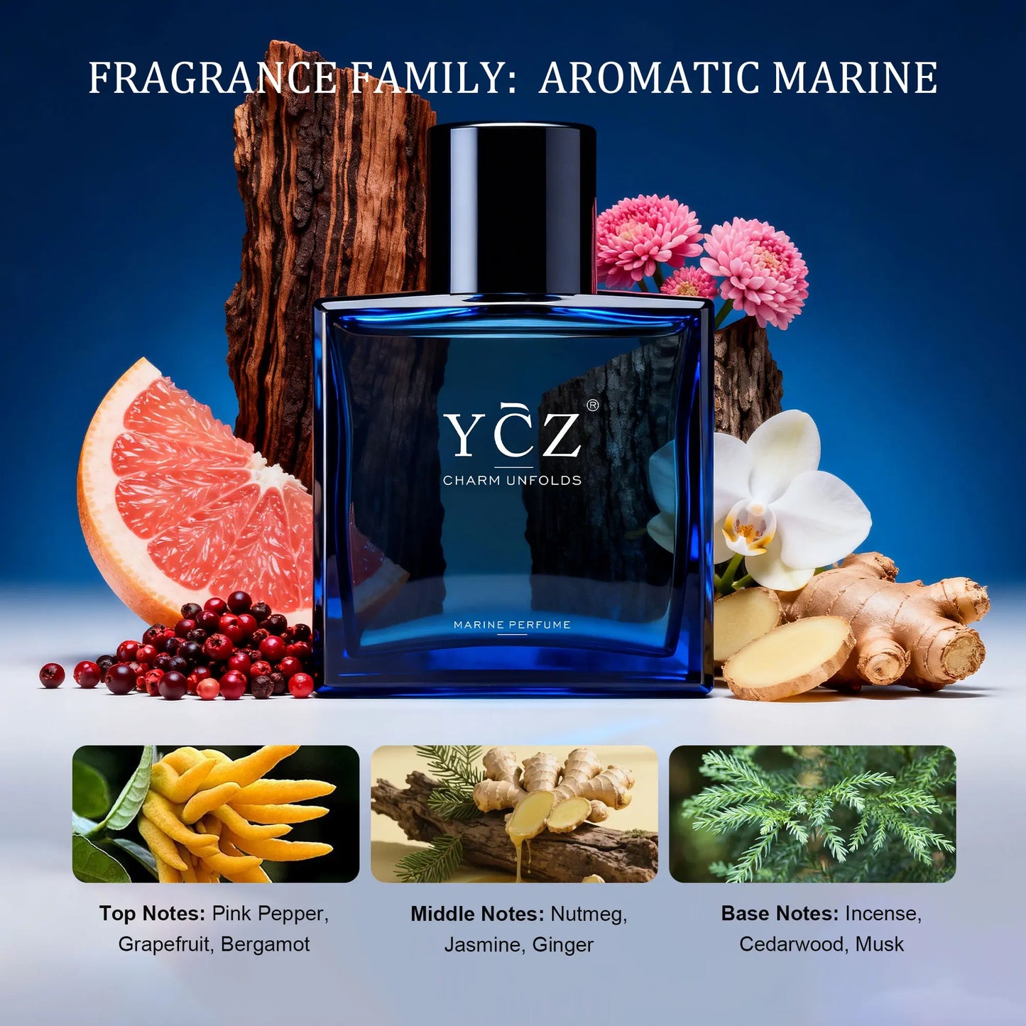 YCZ Midnight Marine — Fresh & Magnetic Eau de Parfum