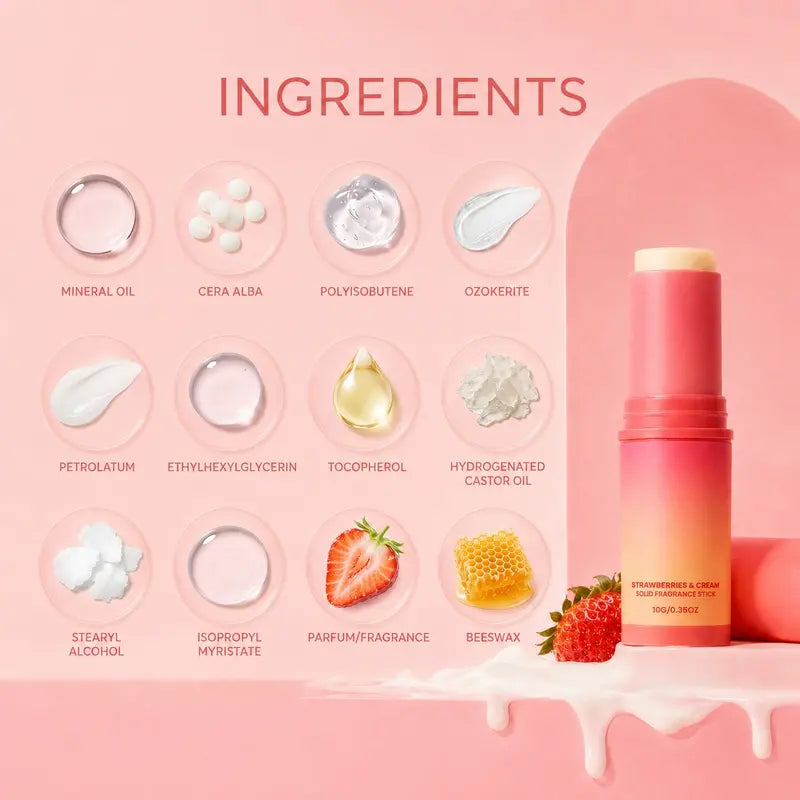 Strawberry Cream Flavored Solid Fragrance