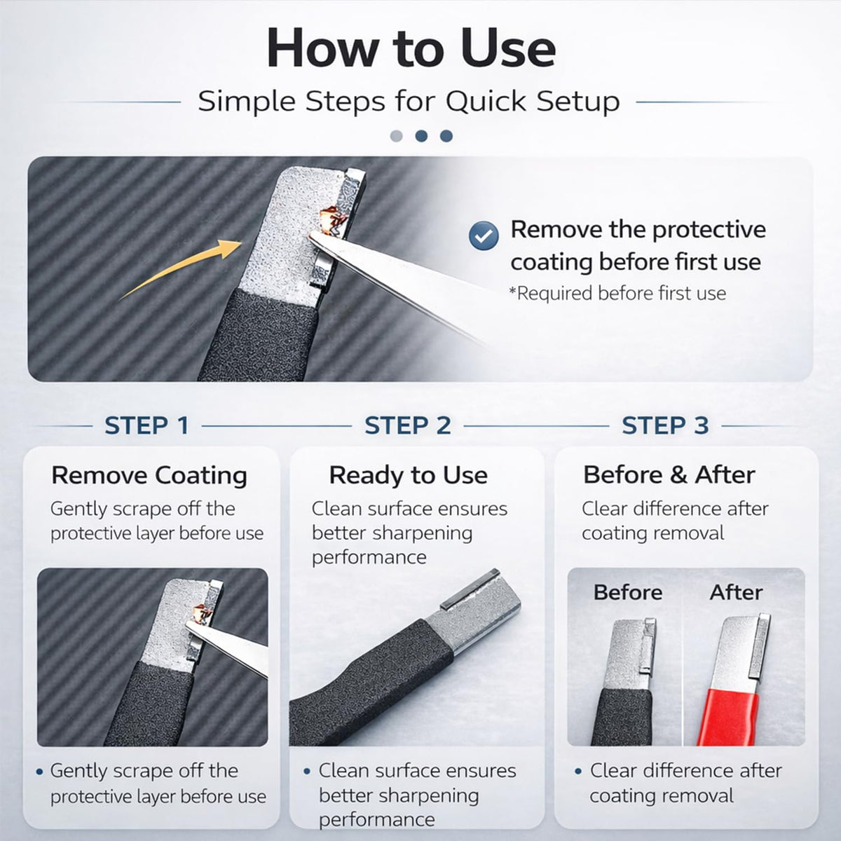⚡ Quick-Use Knife Sharpener – Restore Dull Blades in Just a Few Easy Strokes