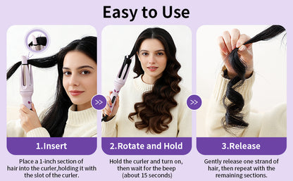 Rizador automático, rizador de cabello con varilla giratoria automática