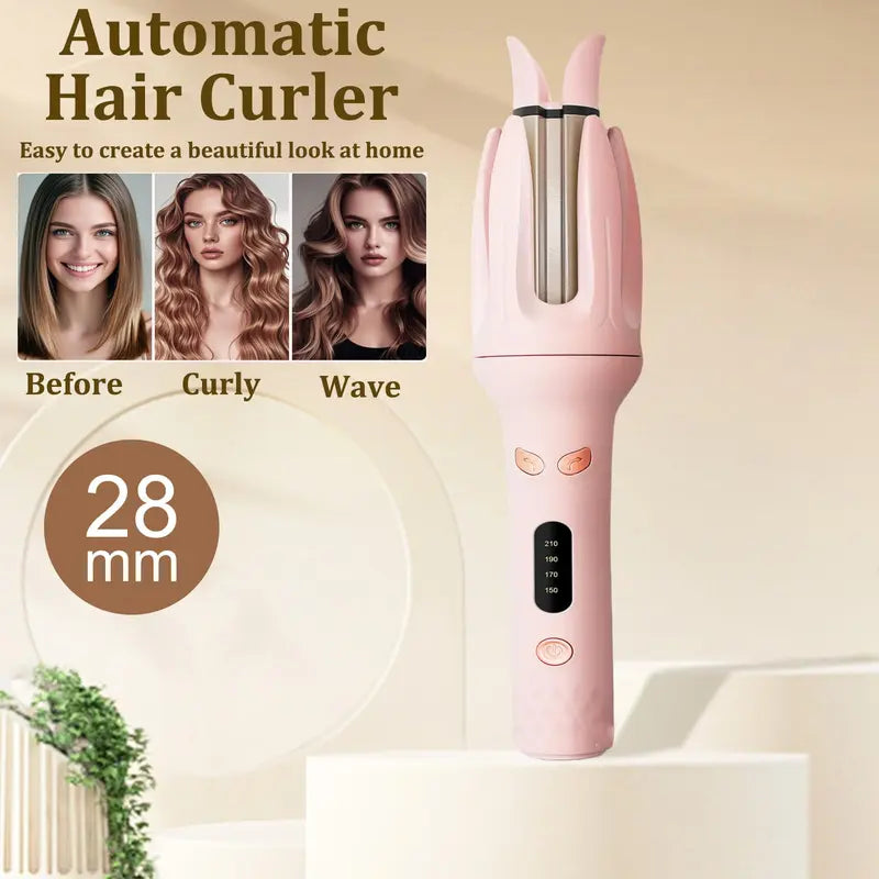 Rizador automático, rizador de cabello con varilla giratoria automática