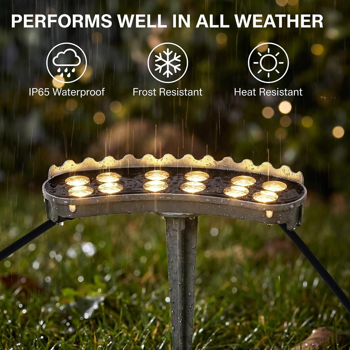 🎉Outdoor Ring Tree Wrap Light – 360° LED Landscape Uplighting for Trees & Palms