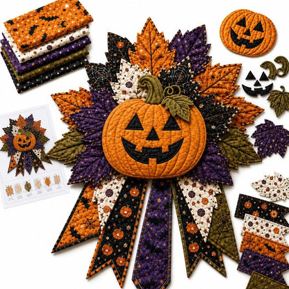 DIY Quilted Halloween Door Hanger Kit
