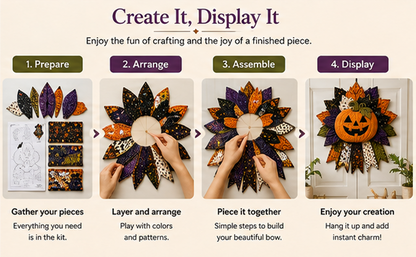 DIY Quilted Halloween Door Hanger Kit