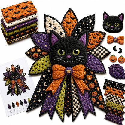 DIY Quilted Halloween Door Hanger Kit
