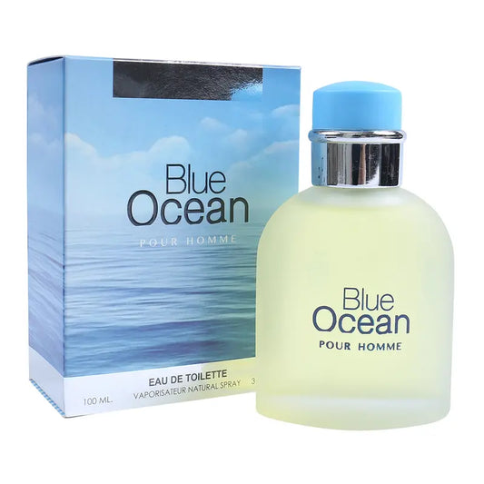 Blue Ocean Men Cologne Fresh Scent Eau De Toilette Spray
