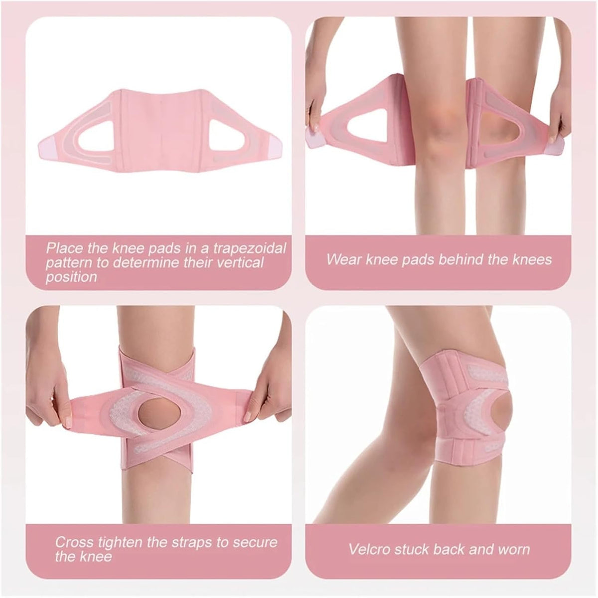 Adjustable Knee Brace with Side Stabilizers – Compression Support Sleeve for Knee Pain Relief