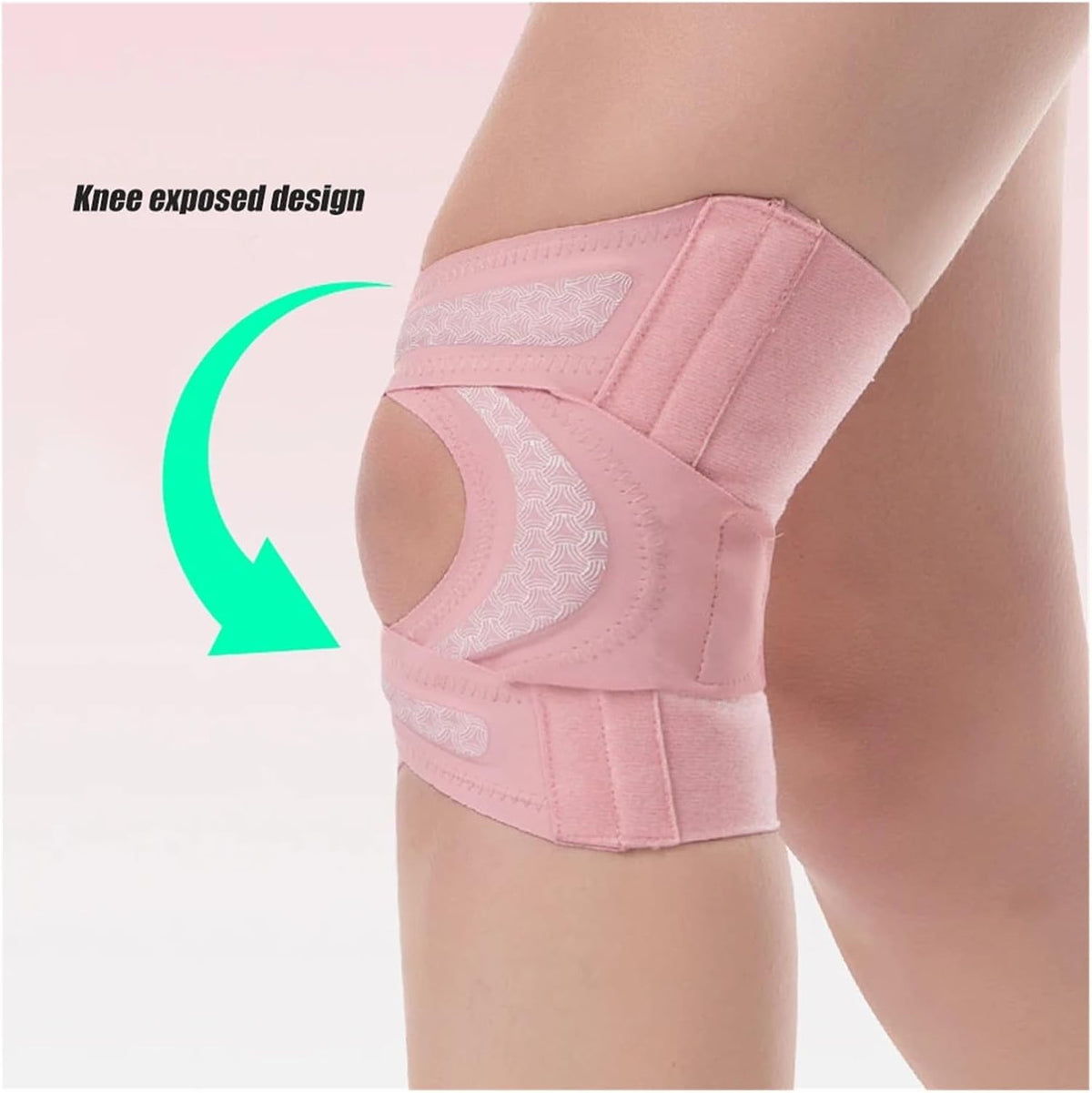 Adjustable Knee Brace with Side Stabilizers – Compression Support Sleeve for Knee Pain Relief