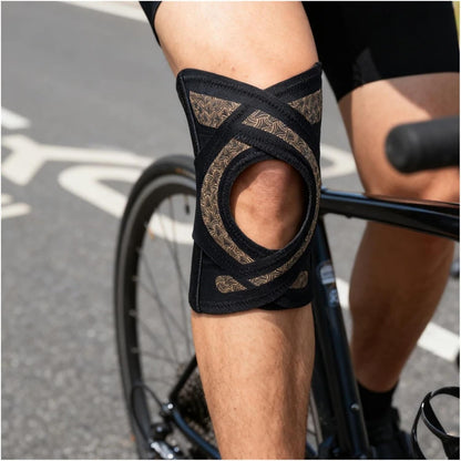 Adjustable Knee Brace with Side Stabilizers – Compression Support Sleeve for Knee Pain Relief