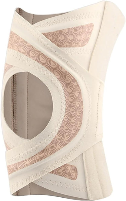 Adjustable Knee Brace with Side Stabilizers – Compression Support Sleeve for Knee Pain Relief