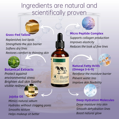 Golden Micro-Peptide Tallow Serum – High Performance Anti-Aging Essence