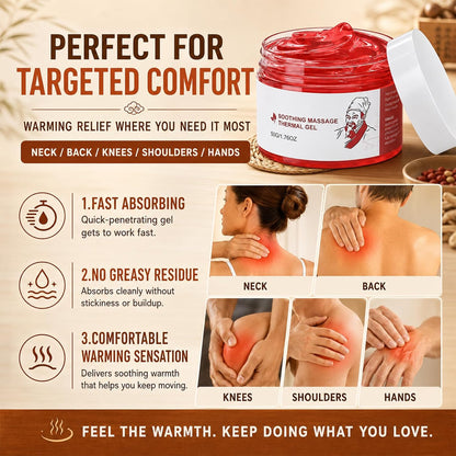Herbal Warming Massage Gel for Soothing Relief